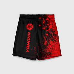 Шорты детские Yamaha - red gradient по-вертикали, цвет: 3D-принт
