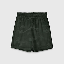 Шорты детские Камуфляж тёмный, цвет: 3D-принт