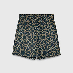 Шорты детские Геометрический паттерн арабеска, цвет: 3D-принт