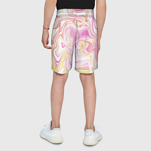 Детские шорты Абстракция мраморный фон / 3D-принт – фото 4