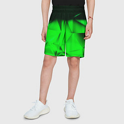 Шорты детские Кислотная абстракция кубы, цвет: 3D-принт — фото 2