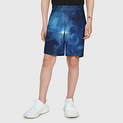 Шорты детские Звезда в ночном небе, цвет: 3D-принт — фото 2