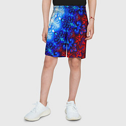 Шорты детские Душа моя Россия 2, цвет: 3D-принт — фото 2