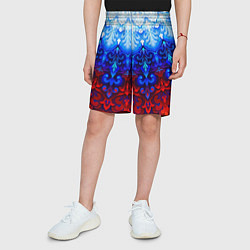 Шорты детские Душа моя Россия 1, цвет: 3D-принт — фото 2
