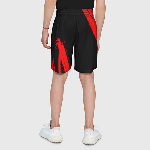 Детские шорты Geely - red gradient вертикально / 3D-принт – фото 4