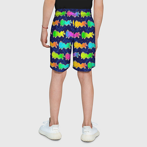 Детские шорты Коты единороги / 3D-принт – фото 4