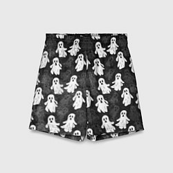 Шорты детские Паттерн с призраками, цвет: 3D-принт
