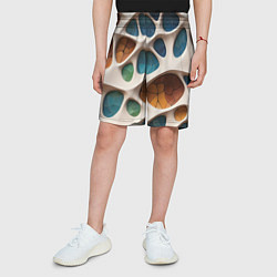 Шорты детские Вдохновлено Антонио Гауди, цвет: 3D-принт — фото 2