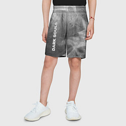 Шорты детские Dark Souls - grey gradient вертикально, цвет: 3D-принт — фото 2