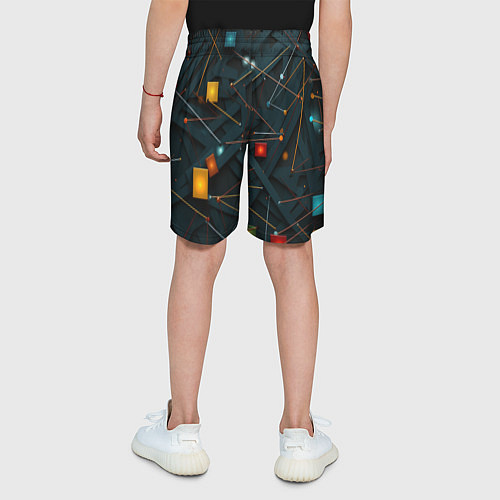 Детские шорты Геометрическая абстракция / 3D-принт – фото 4