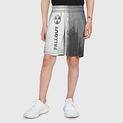 Шорты детские Fallout - white gradient по-вертикали, цвет: 3D-принт — фото 2