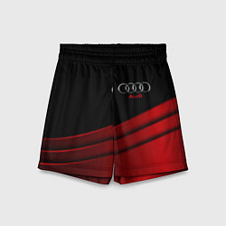 Шорты детские AUDI carbon metal, цвет: 3D-принт