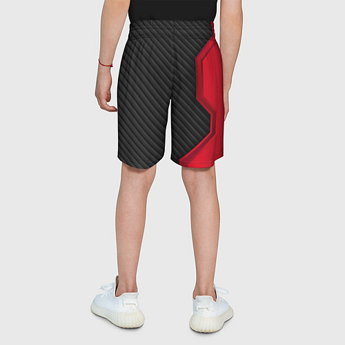Детские шорты FIAT текстура метал / 3D-принт – фото 4