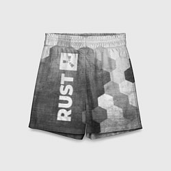 Шорты детские Rust - grey gradient по-вертикали, цвет: 3D-принт