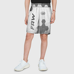 Шорты детские FAW - white gradient вертикально, цвет: 3D-принт — фото 2