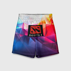 Шорты детские DOTA geometry neon, цвет: 3D-принт