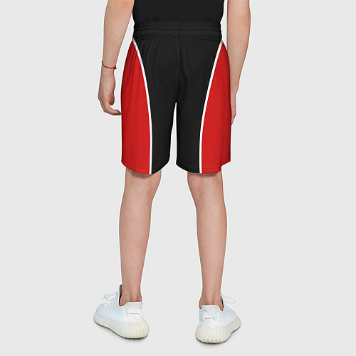 Детские шорты Черно-красный FIRM / 3D-принт – фото 4