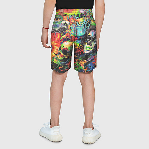 Детские шорты Кислотные рисунки психоделика / 3D-принт – фото 4