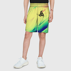 Шорты детские Славянская символики лого, цвет: 3D-принт — фото 2