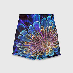 Шорты детские Оптический цветок узор, цвет: 3D-принт