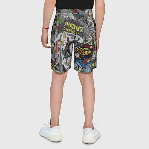 Детские шорты Spider-man comics / 3D-принт – фото 4
