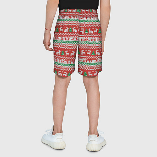 Детские шорты Deer christmas pattern / 3D-принт – фото 4