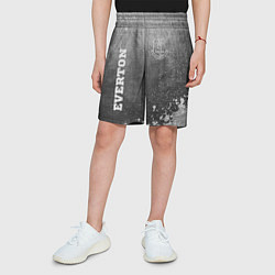 Шорты детские Everton - grey gradient вертикально, цвет: 3D-принт — фото 2