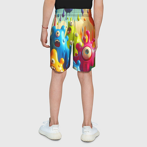 Детские шорты Мультяшные персонажи - нейроарт / 3D-принт – фото 4