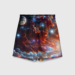 Шорты детские Космические звезды, цвет: 3D-принт