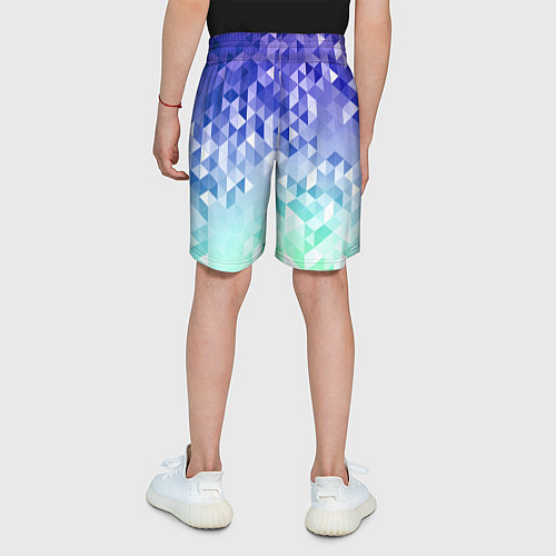 Детские шорты Градиентная геометрия / 3D-принт – фото 4