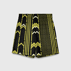 Шорты детские Закулисье классика на чёрном фоне, цвет: 3D-принт