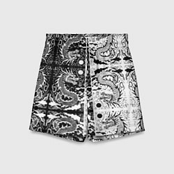 Шорты детские Драконы инь и янь с узорами, цвет: 3D-принт