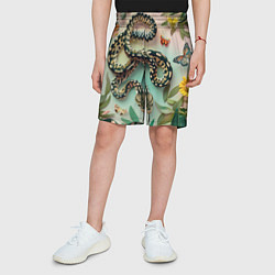 Шорты детские Змея и бабочки, цвет: 3D-принт — фото 2