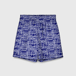 Шорты детские Паттерн с трубопроводом и узлами, цвет: 3D-принт