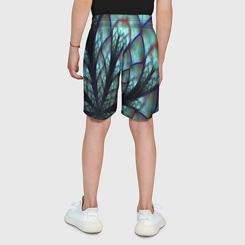 Детские шорты Абстракция неон / 3D-принт – фото 4