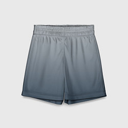 Шорты детские Градиент 50 оттенков серого, цвет: 3D-принт