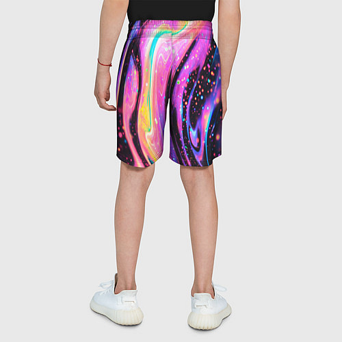 Детские шорты Жидкая энергия космоса - нейросеть / 3D-принт – фото 4