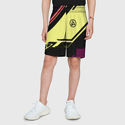 Шорты детские Linkin park geometry steel, цвет: 3D-принт — фото 2