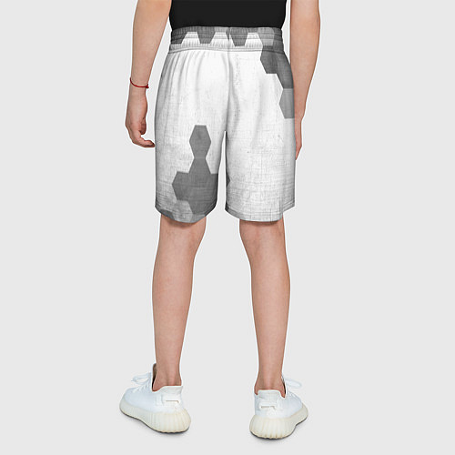 Детские шорты JAC - white gradient вертикально / 3D-принт – фото 4