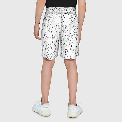 Детские шорты Паттерн латиница / 3D-принт – фото 4