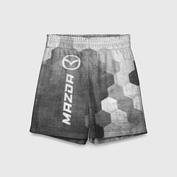 Шорты детские Mazda - grey gradient по-вертикали, цвет: 3D-принт