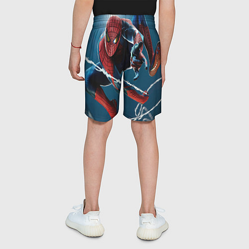 Детские шорты Спайдермен паутина / 3D-принт – фото 4