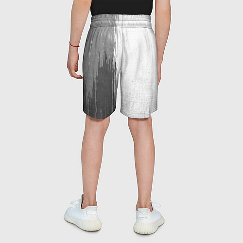 Детские шорты Brighton - white gradient по-вертикали / 3D-принт – фото 4