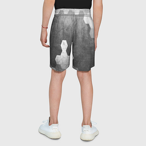 Детские шорты Dead Space - grey gradient вертикально / 3D-принт – фото 4