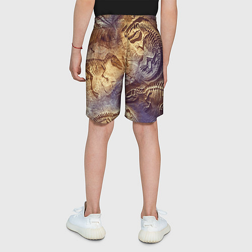 Детские шорты Окаменелые динозавры, подарок для палеонтолога / 3D-принт – фото 4
