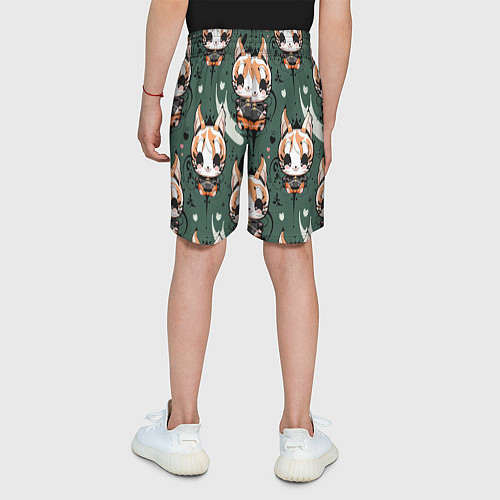 Детские шорты Анимешный лис фенек / 3D-принт – фото 4