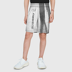 Шорты детские Subaru - white gradient по-вертикали, цвет: 3D-принт — фото 2