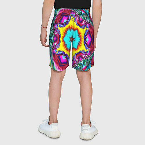Детские шорты Абстракция узор фракталы / 3D-принт – фото 4