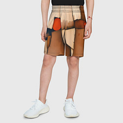 Шорты детские Фрагментированная композиция, цвет: 3D-принт — фото 2