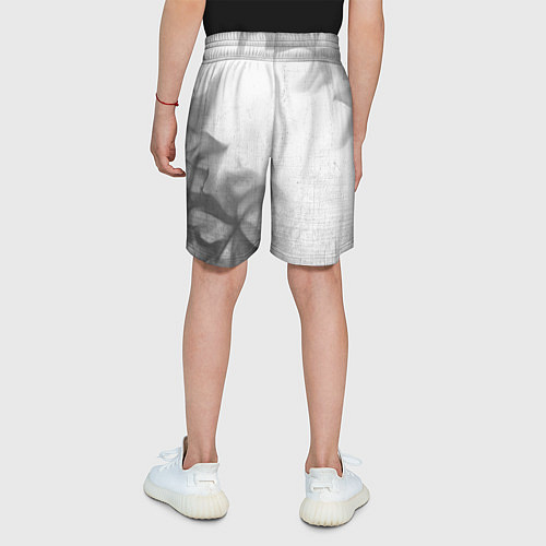 Детские шорты Ford - white gradient вертикально / 3D-принт – фото 4